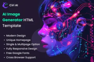 Mua AI Image Generator HTML Template - Ciri AI giá rẻ
