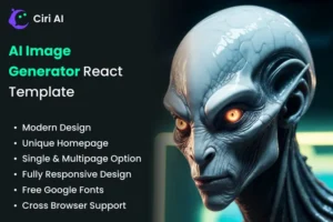 Mua AI Image Generator React Template - Ciri AI giá rẻ