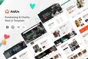 Mua AidUs – Charity Nonprofit Next Js Template giá rẻ