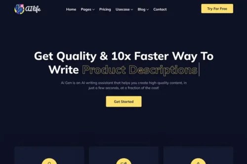 Mua AIlife - AI Content Generator React Template giá rẻ