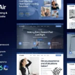 Air Conditioning & Heating HVAC Website Template