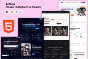 Mua Aithm - AI Agency & Startup HTML Template giá rẻ