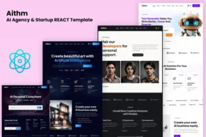 Mua Aithm - AI Agency & Startup React Template giá rẻ