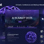 AIvent – AI Event, Conference, Meetup WebTemplate