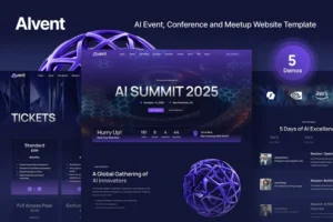 Mua AIvent - AI Event, Conference, Meetup WebTemplate giá rẻ