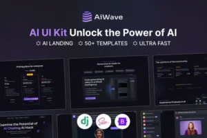 Mua Aiwave Django 5 AI SaaS Website + Dashboard UI Kit giá rẻ