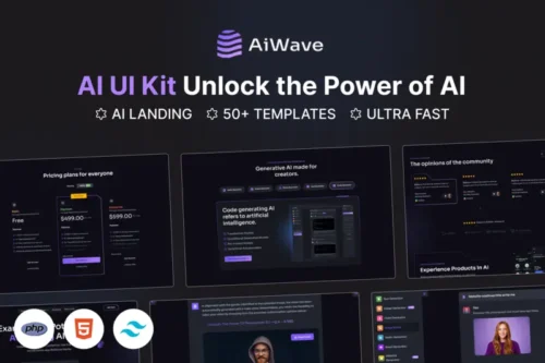 Mua Aiwave – PHP - AI SaaS Website + Dashboard UI Kit giá rẻ