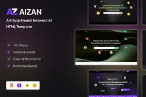 Mua Aizan - Artificial Neural Network AI HTML Template giá rẻ