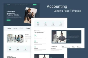 Mua Akonta - Accounting Landing Page Template giá rẻ