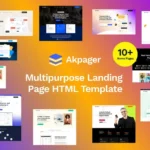 Akpager – Multipurpose Landing Page HTML Template