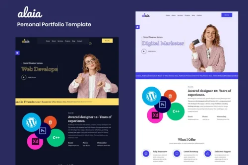 Mua Alaia - Personal Portfolio Template giá rẻ