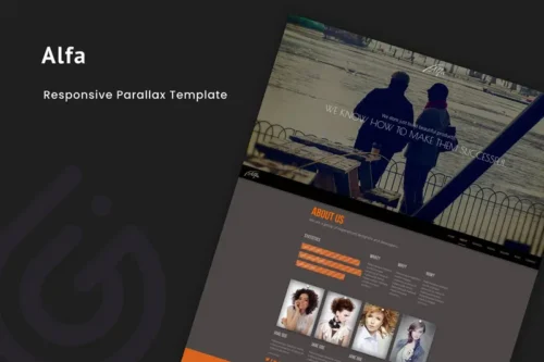 Mua Alfa - Responsive Parallax Template giá rẻ