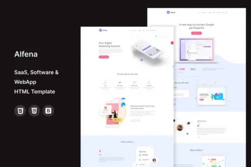 Mua Alfena - SaaS, Software & WebApp Template giá rẻ