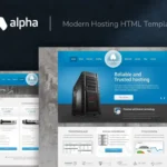 Alpha – Modern Hosting HTML Template