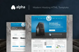 Mua Alpha - Modern Hosting HTML Template giá rẻ