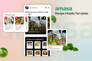 Mua Amasa - Food Recipe Mobile Template giá rẻ