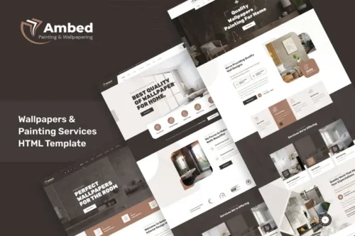 Mua Ambed - Wallpapers & Painting Services HTML Templa giá rẻ