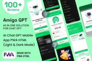Mua Amigo AI Chat GPT Mobile App PWA HTML Template giá rẻ