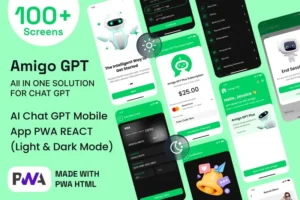 Mua Amigo AI Chatbot GPT Mobile App PWA React Template giá rẻ