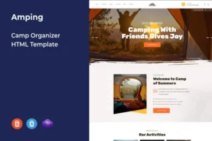 Mua Amping - Camp Organizer HTML Template giá rẻ