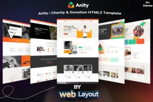 Mua Anity | Charity & Donation HTML5 Template giá rẻ