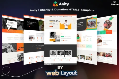 Mua Anity | Charity & Donation HTML5 Template giá rẻ