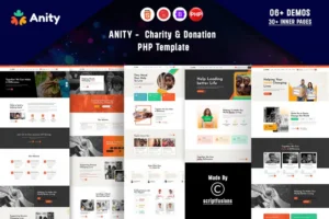 Mua Anity - Charity & Donation PHP Template giá rẻ