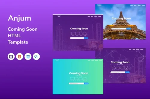 Mua Anjum Coming Soon Template giá rẻ