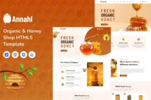 Mua Annahl - Organic & Honey Shop HTML5 Template giá rẻ