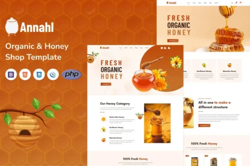 Mua Annahl - Organic & Honey Shop Template giá rẻ