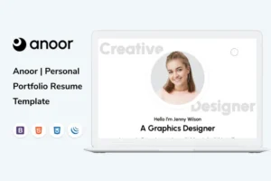 Mua Anoor | Personal Portfolio Resume Template giá rẻ