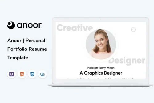Mua Anoor | Personal Portfolio Resume Template giá rẻ