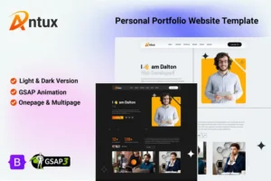Mua Antux - Personal Portfolio HTML Template giá rẻ