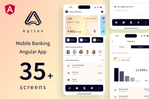 Mua Apitex - Mobile Banking Angular App | PWA giá rẻ
