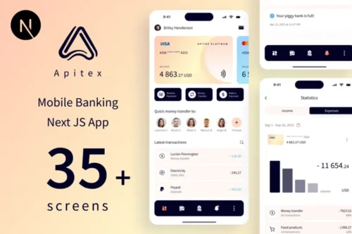 Mua Apitex - Mobile Banking Next JS App | PWA giá rẻ