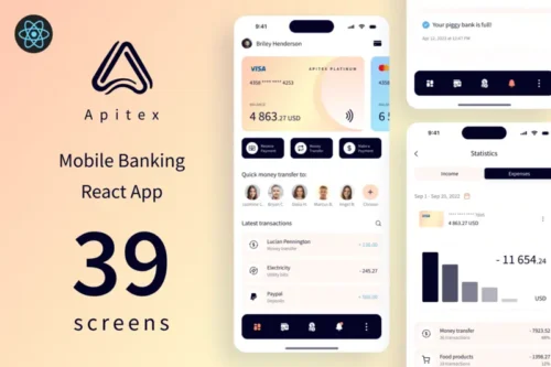 Mua Apitex - Mobile Banking React App | PWA giá rẻ