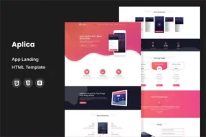 Mua Aplica | App Landing HTML Template giá rẻ