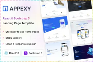 Mua Appexy - React Landing Page Template giá rẻ
