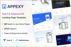 Mua Appexy - Tailwind CSS & Vue Landing Page Template giá rẻ