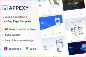 Mua Appexy - Vue Landing Page Template giá rẻ