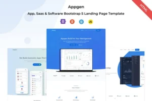 Mua Appgen - App, Saas & Software Bootstrap Template giá rẻ