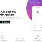 Appium | App Landing Page Template
