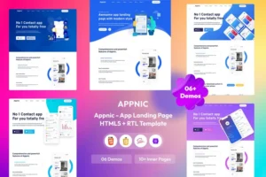 Mua Appnic - App Landing Page HTML Template giá rẻ