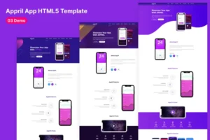 Mua Appril - App Landing HTML Template giá rẻ