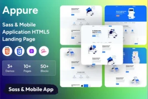 Mua Appure - Sass & Mobile Application HTML5 Template giá rẻ