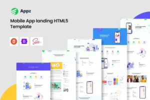Mua Appz - Mobile App landing HTML5 Template giá rẻ