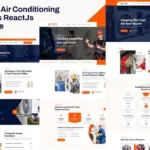 Arkdin – Air Conditioning Services ReactJs Templat