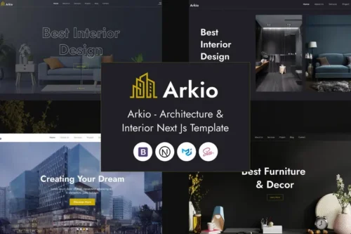 Mua Arkio - Architecture & Interior Next Js Template giá rẻ