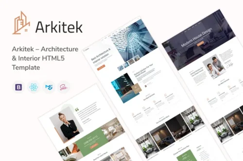 Mua Arkitek – Architecture & Interior React Template giá rẻ