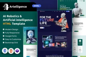 Mua Artelligence | AI & Robotics HTML Template giá rẻ